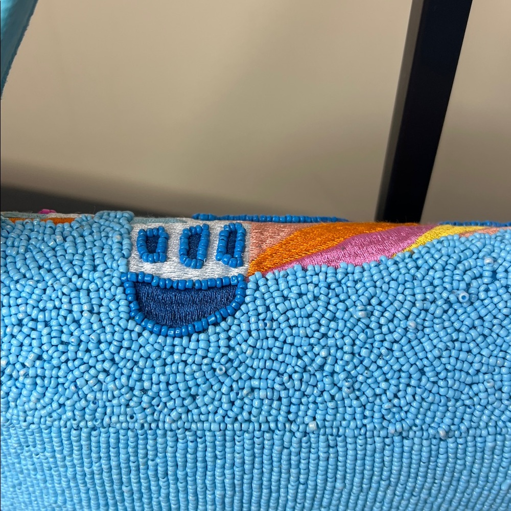 America & Beyond Express | Beaded Santorini Greece Iconic Seascape Shoulder Bag - Picture 8 of 13